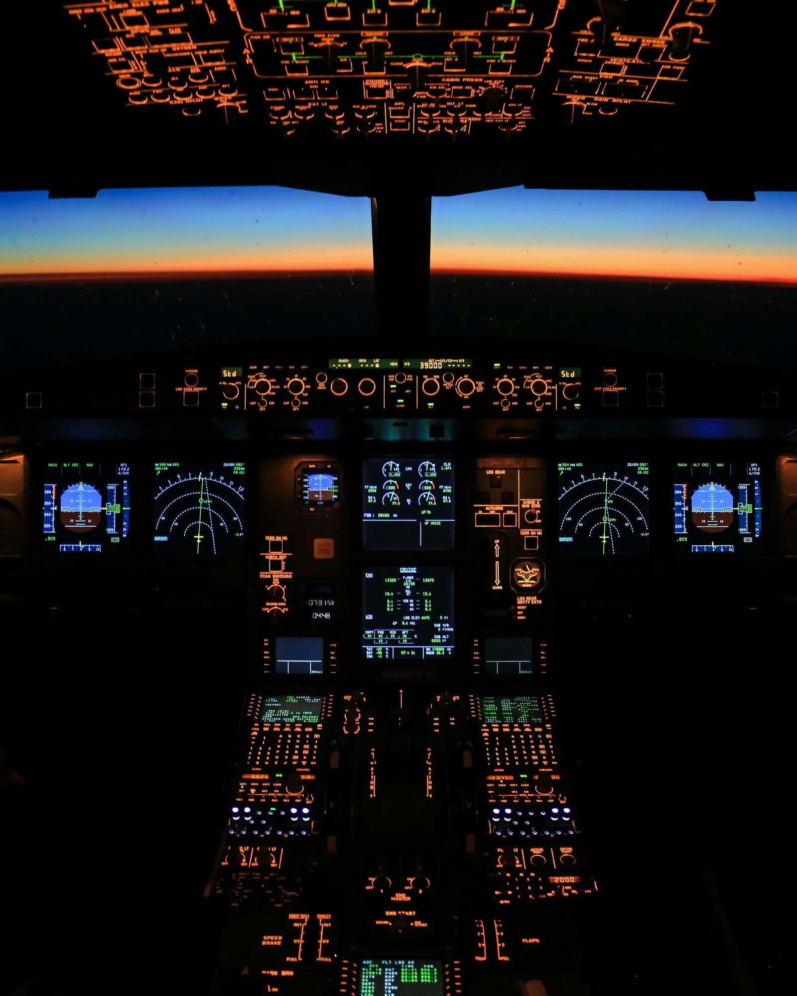 Projected visuals wrapped around a flight simulator cockpit